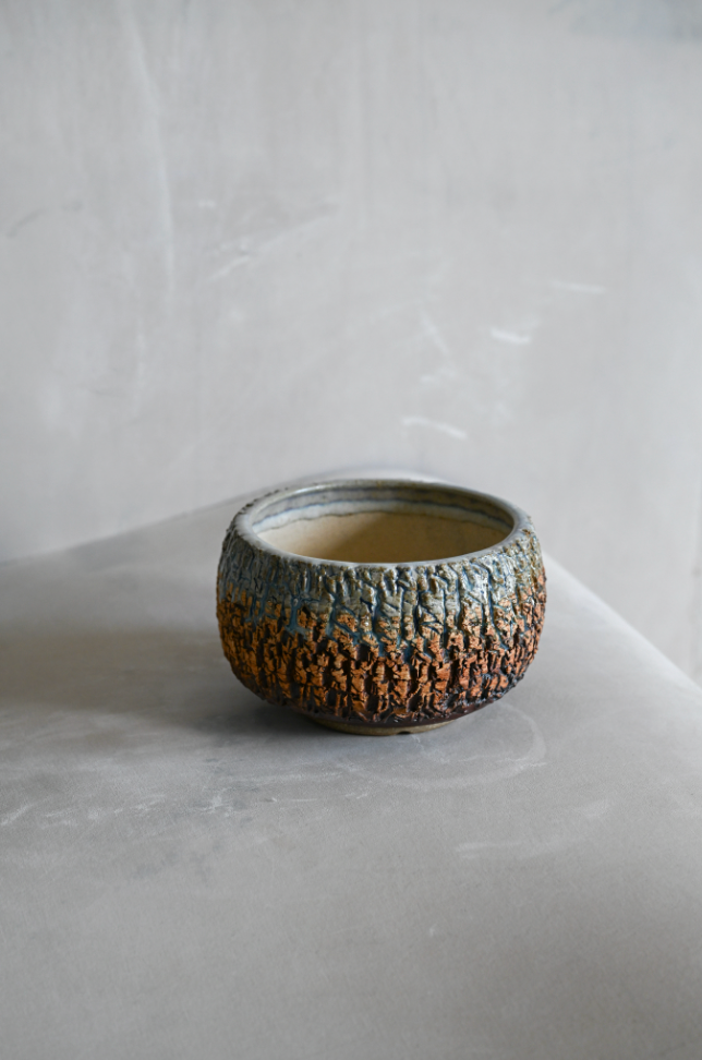 Bury Me West - #12 - One of a kind stoneware planter (holes in the bottom) — live plant | Twelve Thirty Four