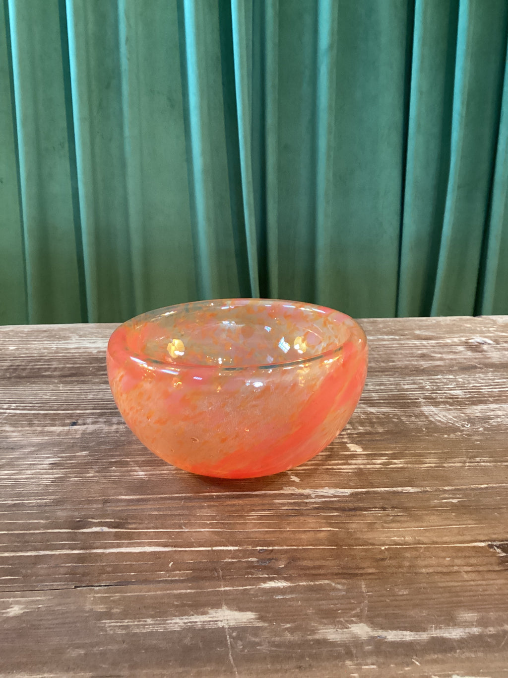 Orange Handblown Bowl