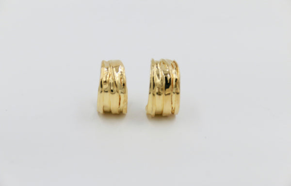 Elizabeth Hooper Studio - Into the Fold Small Petal Hoops — artisan jewelry | Twelve Thirty Four