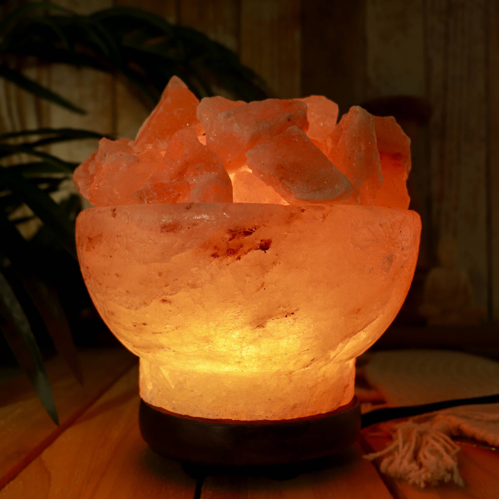 Himalayan Salt Bowl of Fire Lamp