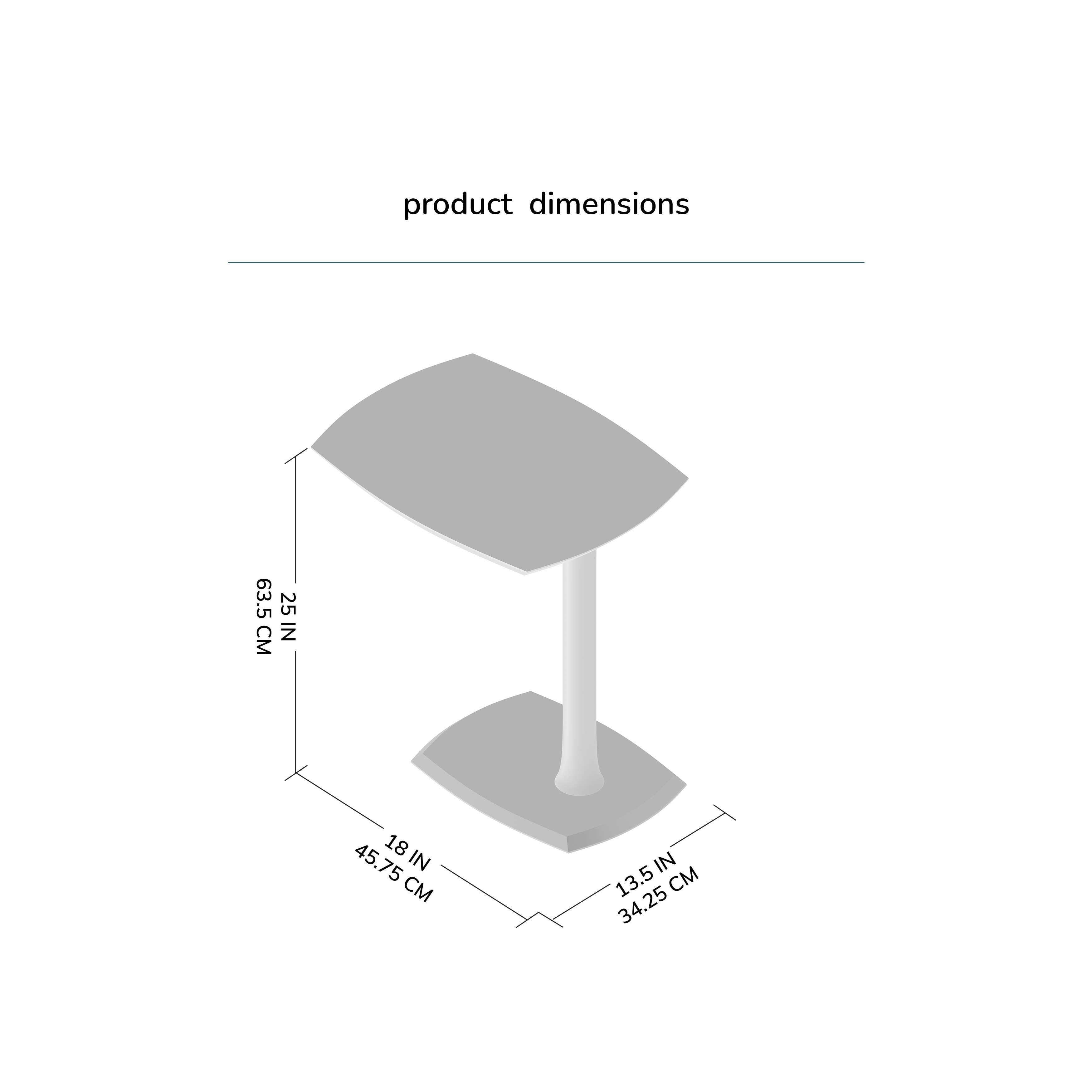 Ellis Solid Wood C Shaped Sofa Side End Table | Twelve Thirty Four