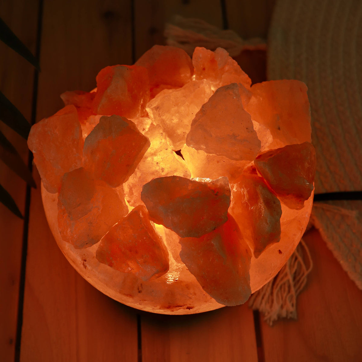 Himalayan Salt Bowl of Fire Lamp