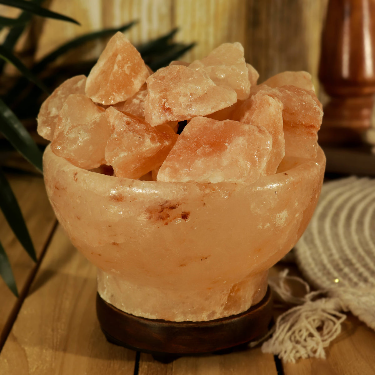 Himalayan Salt Bowl of Fire Lamp