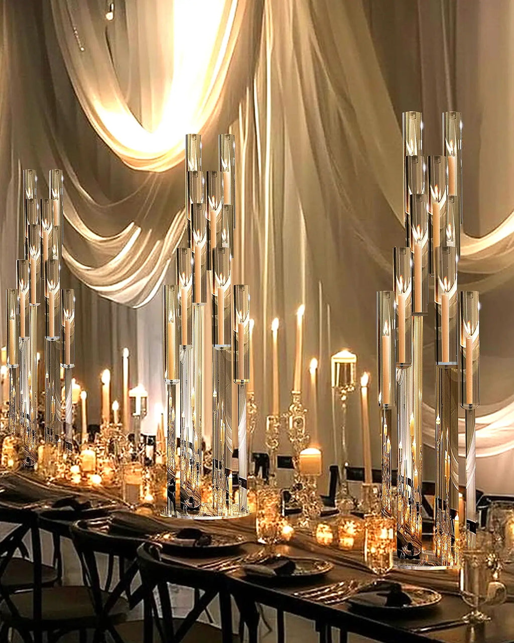 Diamond Glow Acrylic Candelabra | Twelve Thirty Four