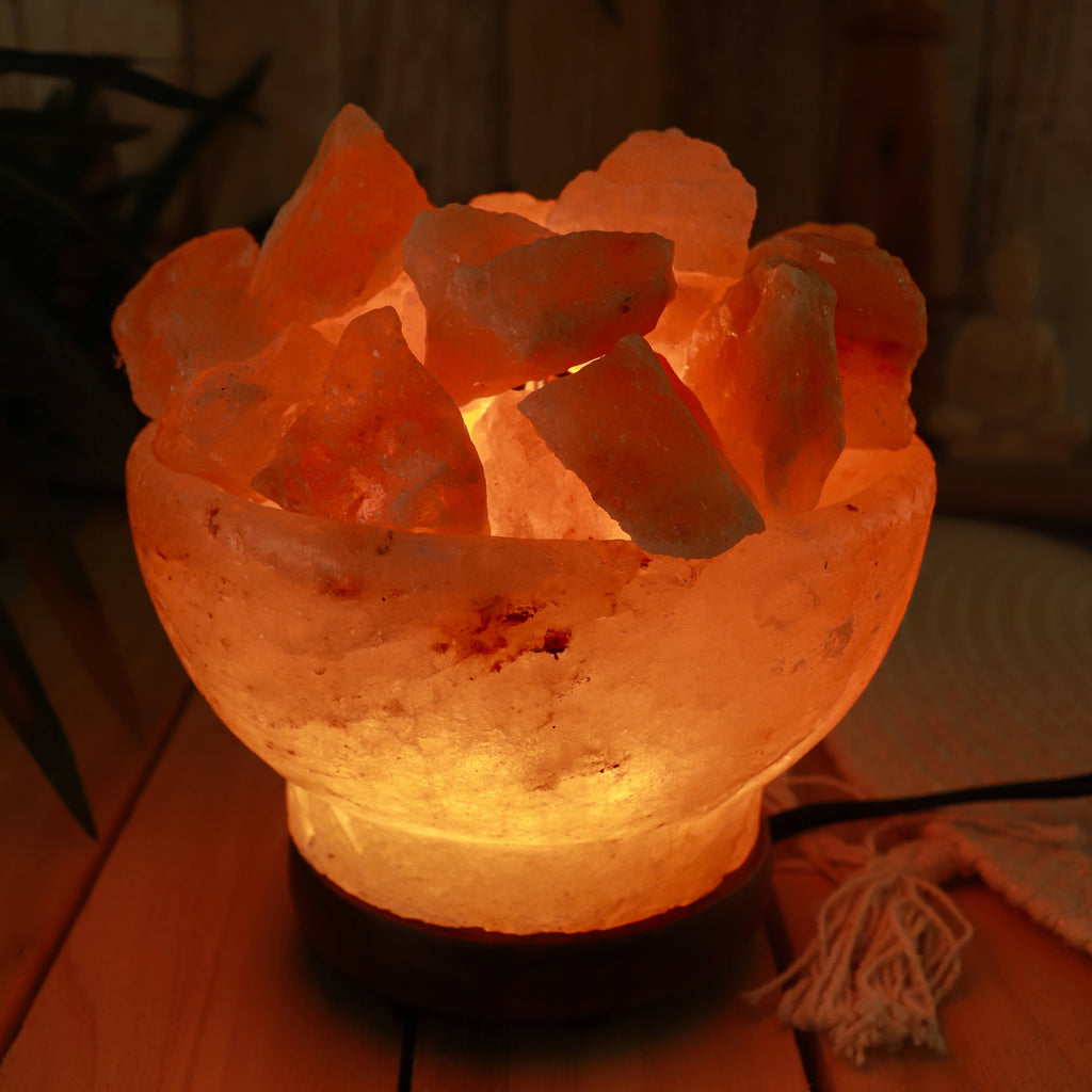 Himalayan Salt Bowl of Fire Lamp