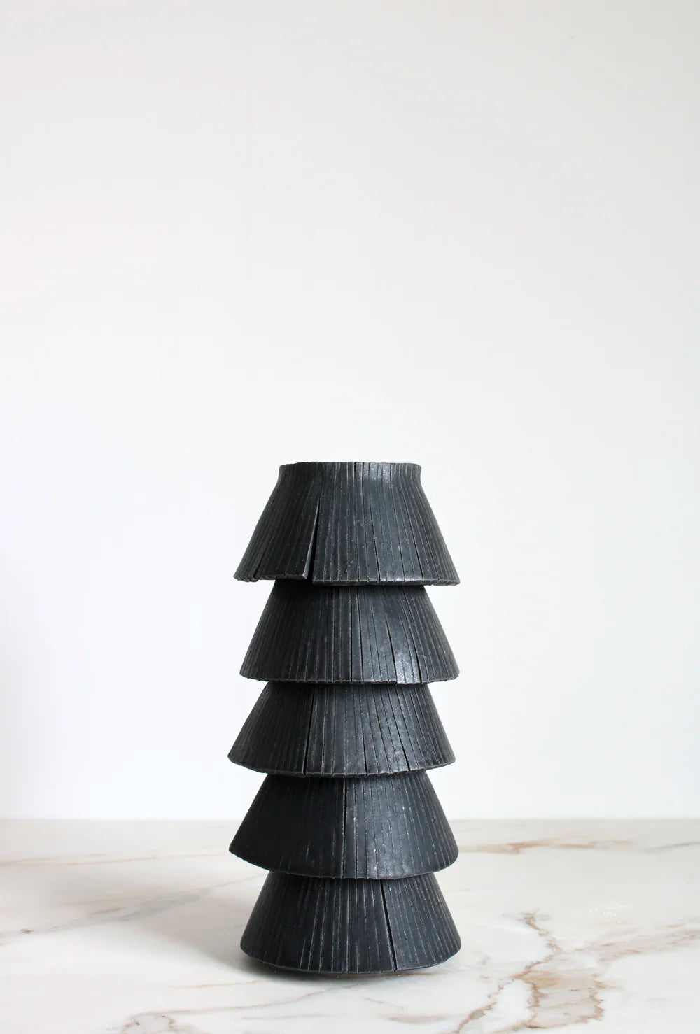Giselle Hicks Coal Black Fringe Vase