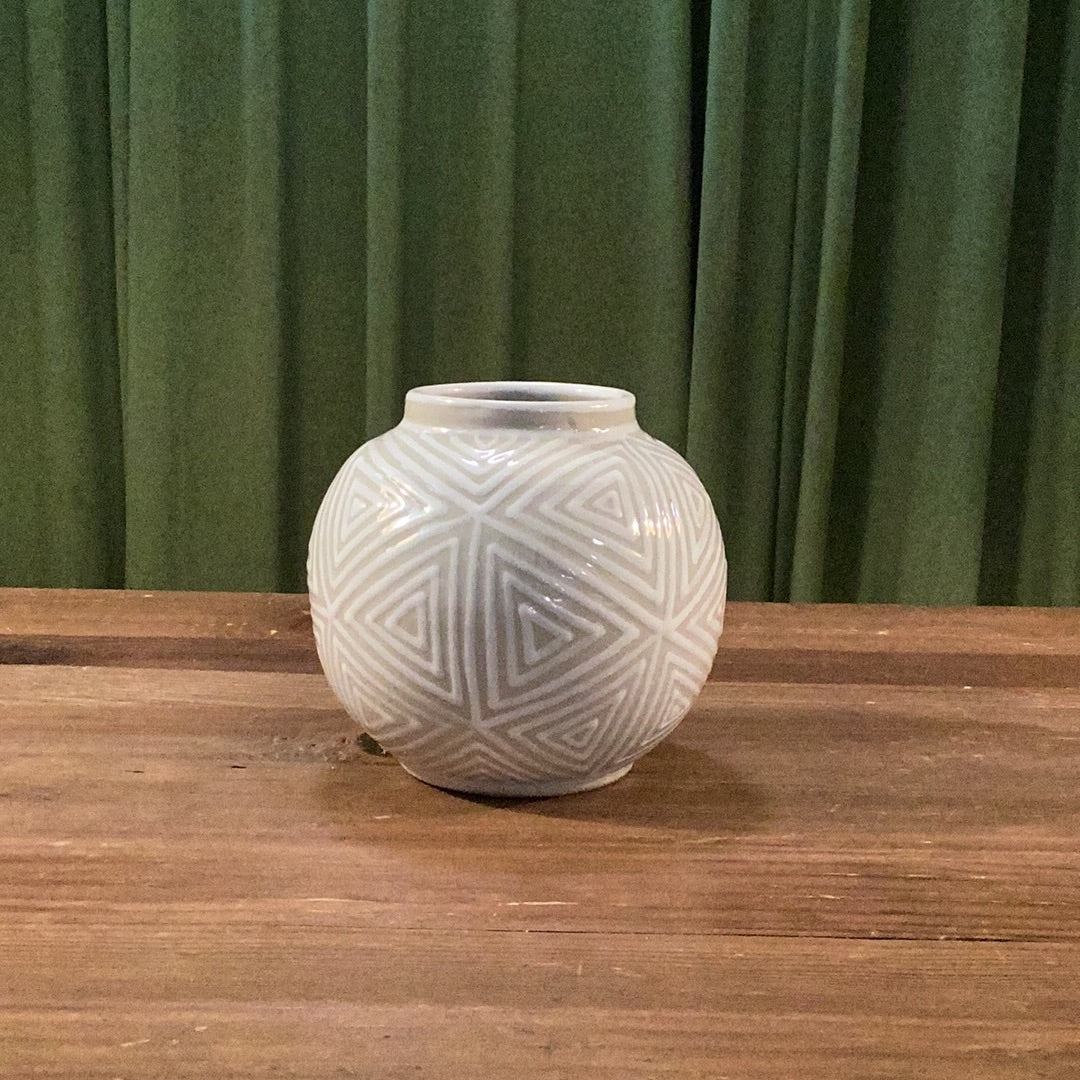 Beige/White Handmade Vessel | Twelve Thirty Four