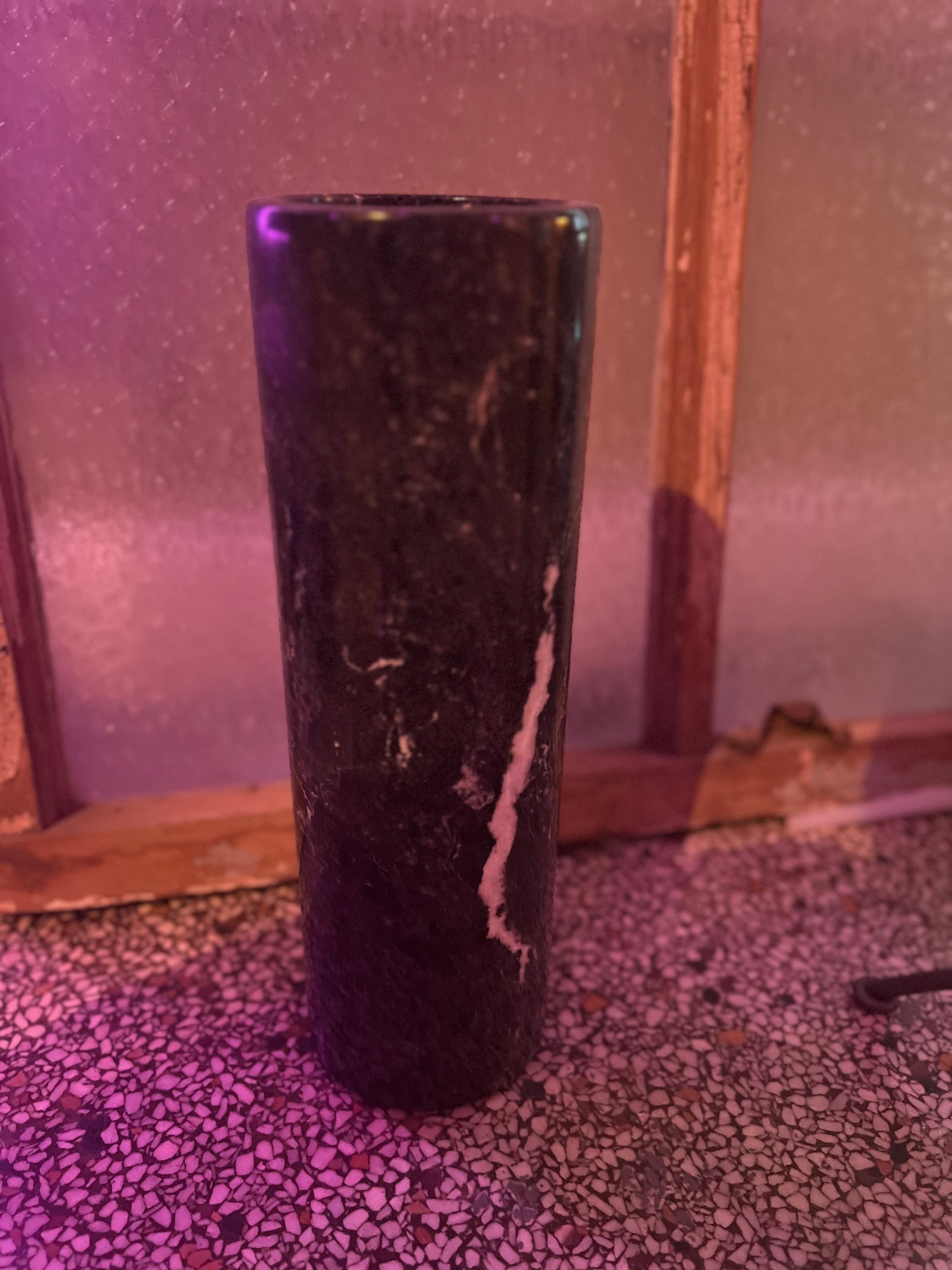 Marble cylindrical vase | Twelve Thirty Four