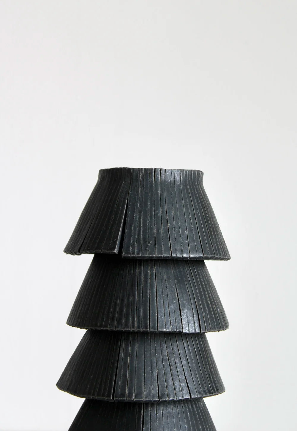 Giselle Hicks Coal Black Fringe Vase