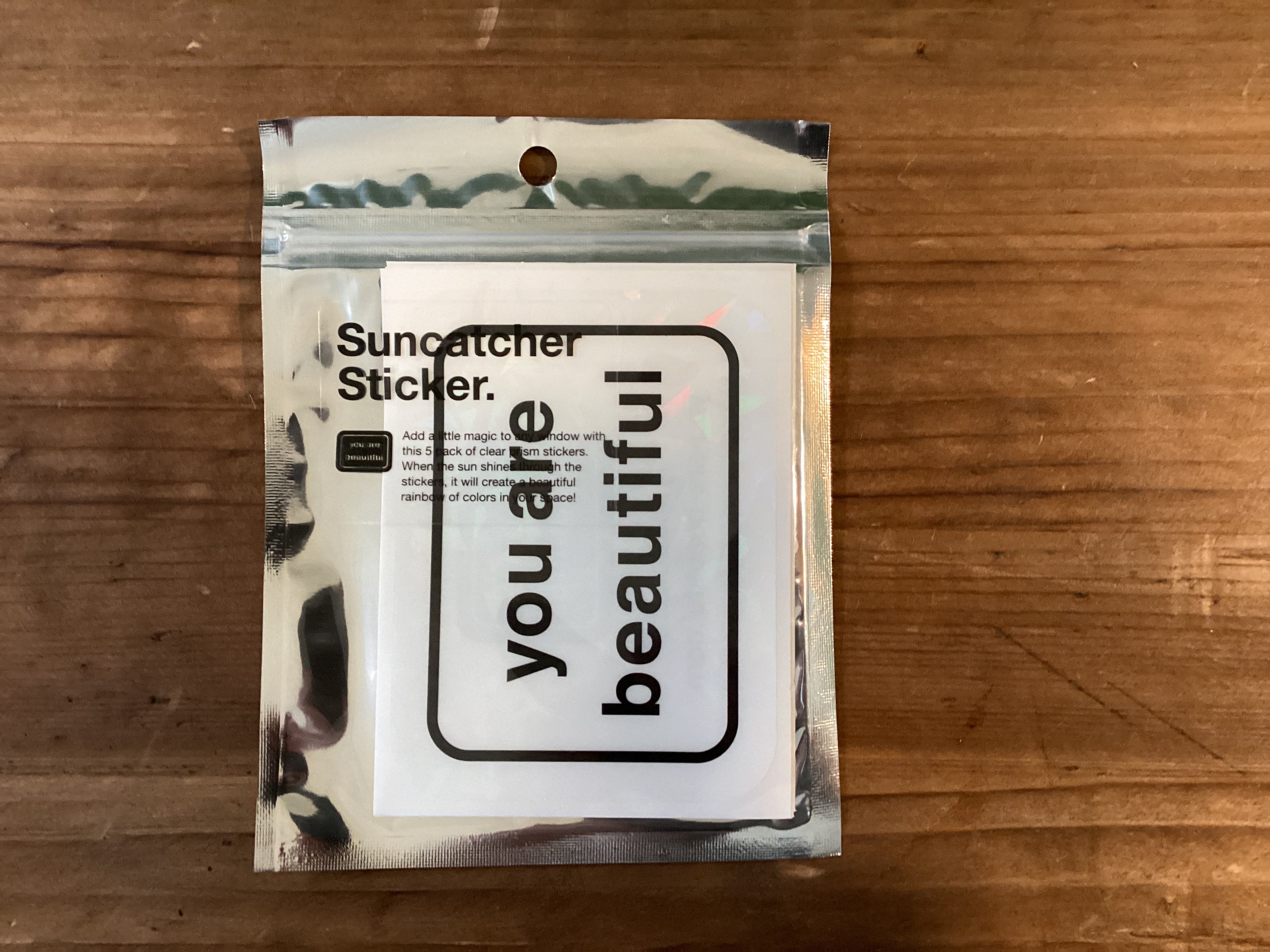 You Are Beautiful Suncatcher sticker | Twelve Thirty Four