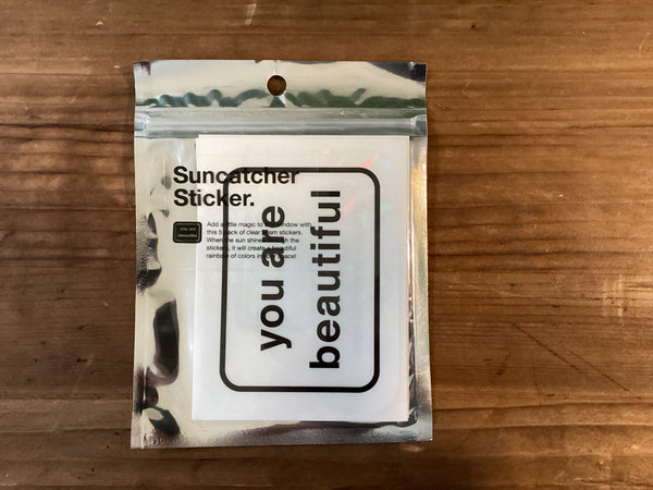 You Are Beautiful Suncatcher sticker | Twelve Thirty Four