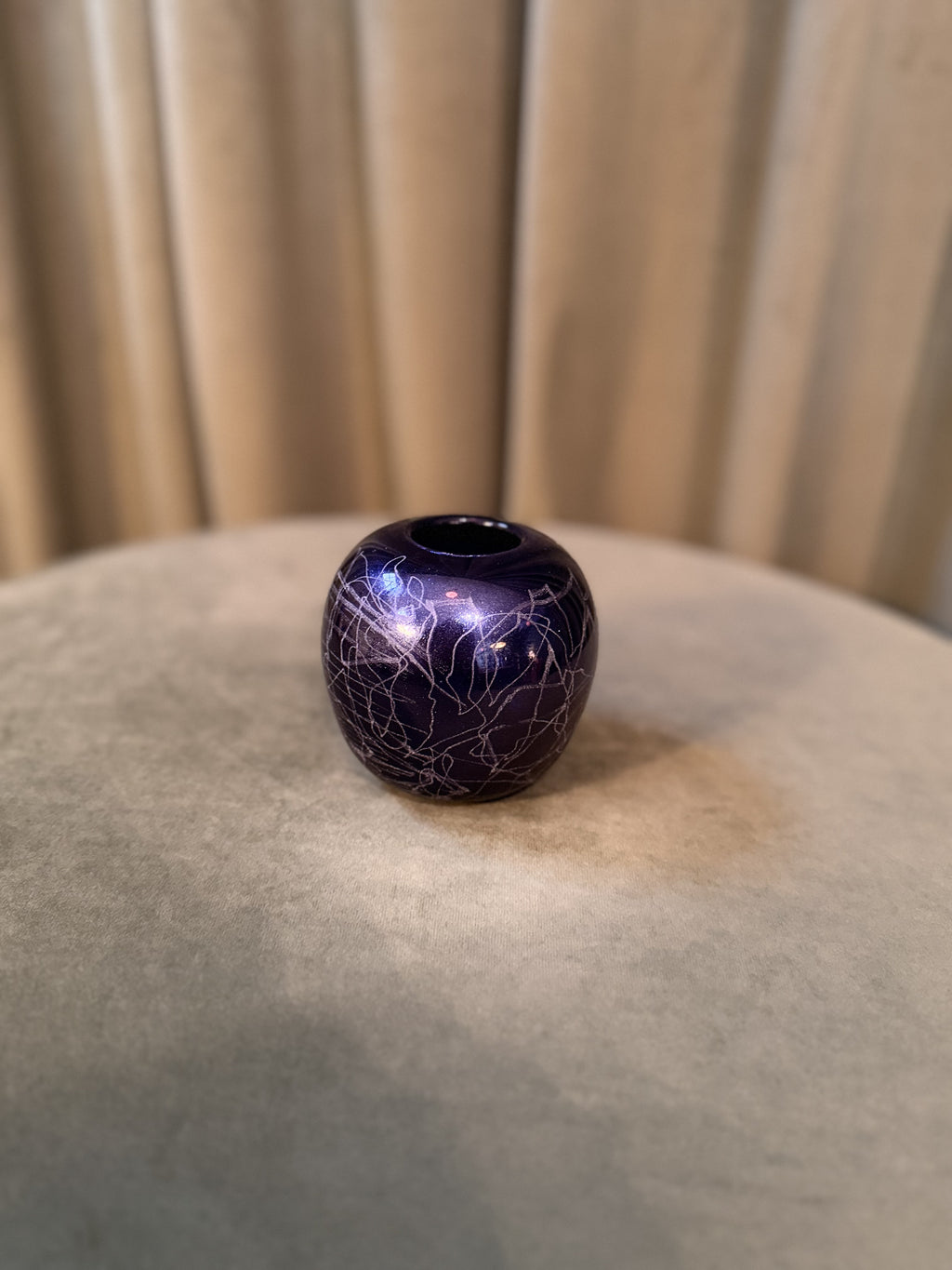 Engraved Blue Adventurine Vessel