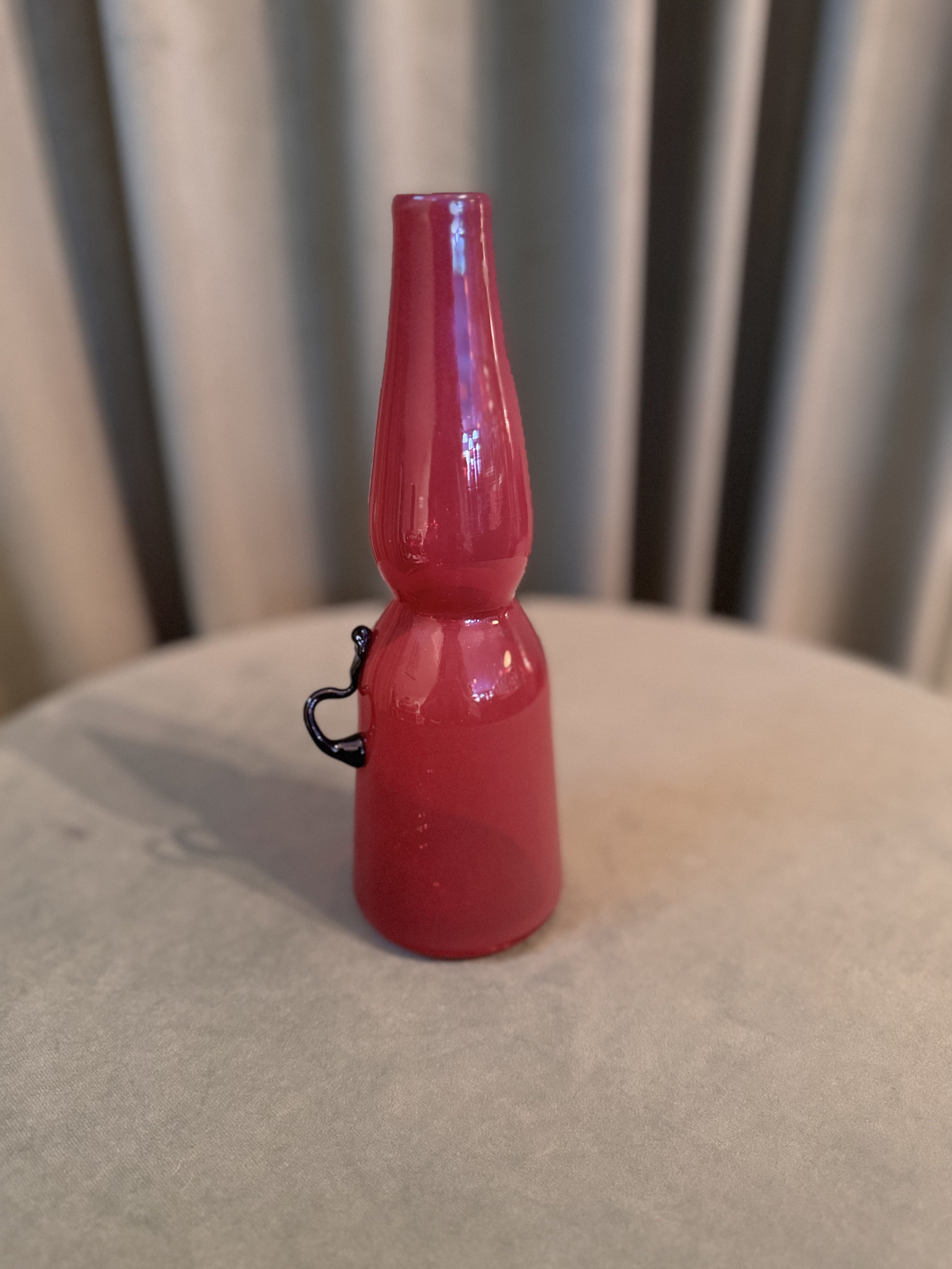 Red Vase with Black