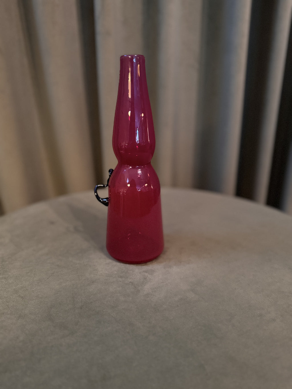 Red Vase with Black