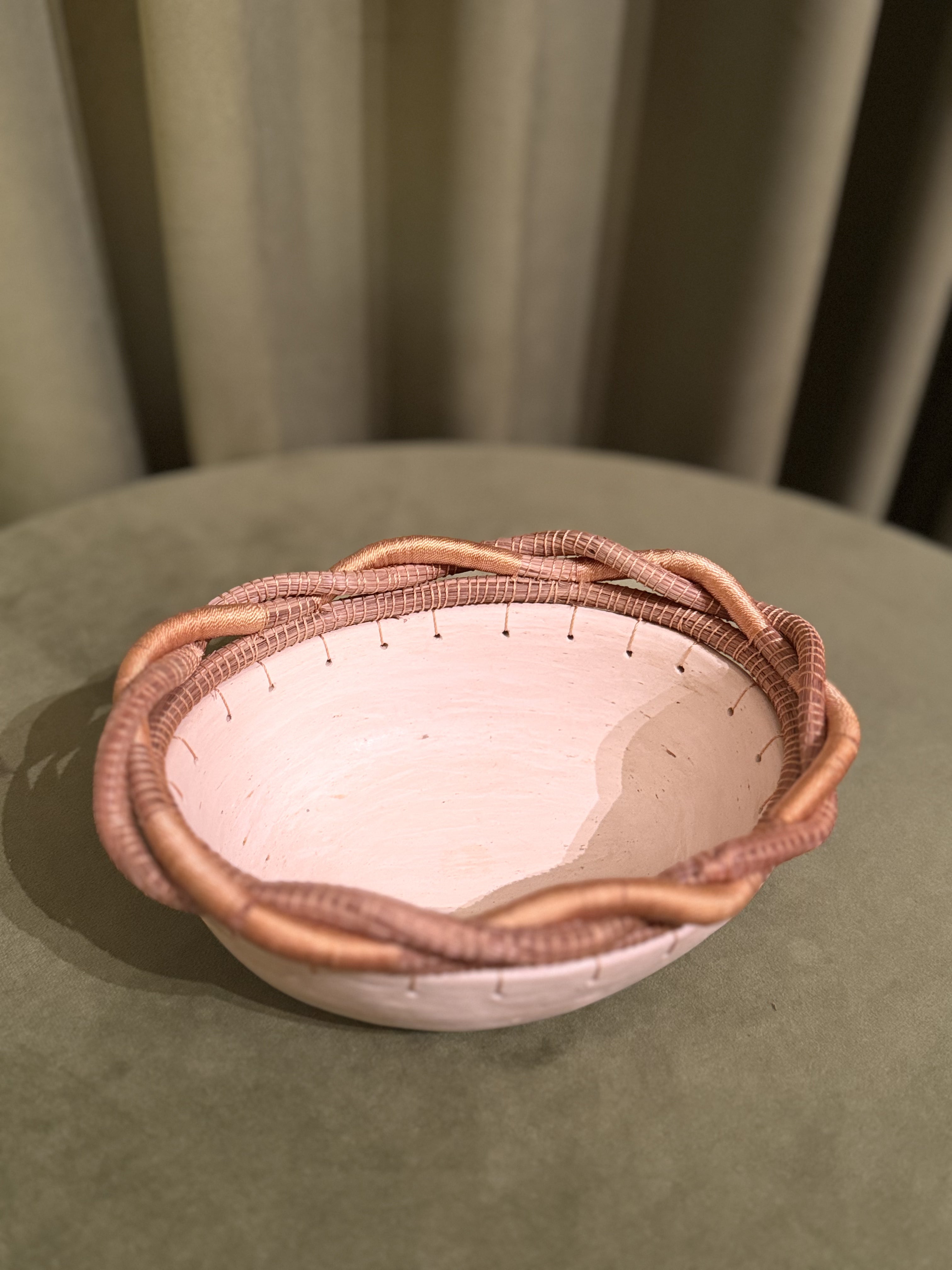 Handmade Ceramic Thread Bowl, Small