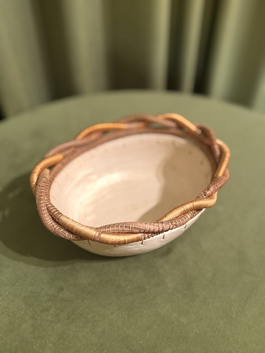 Handmade Ceramic Thread Bowl, Small