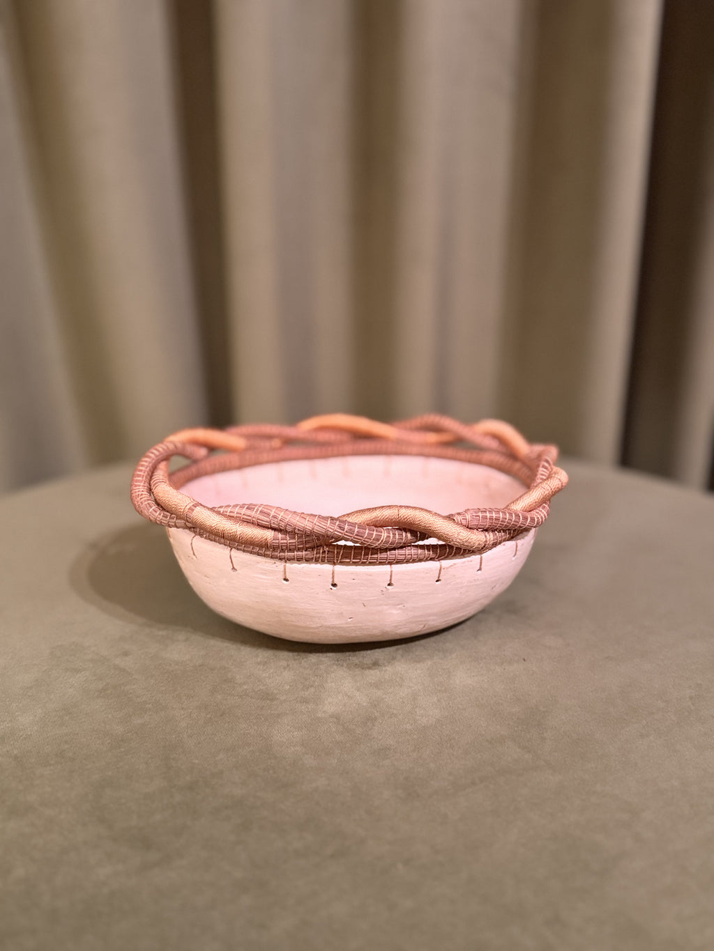 Handmade Ceramic Thread Bowl, Small