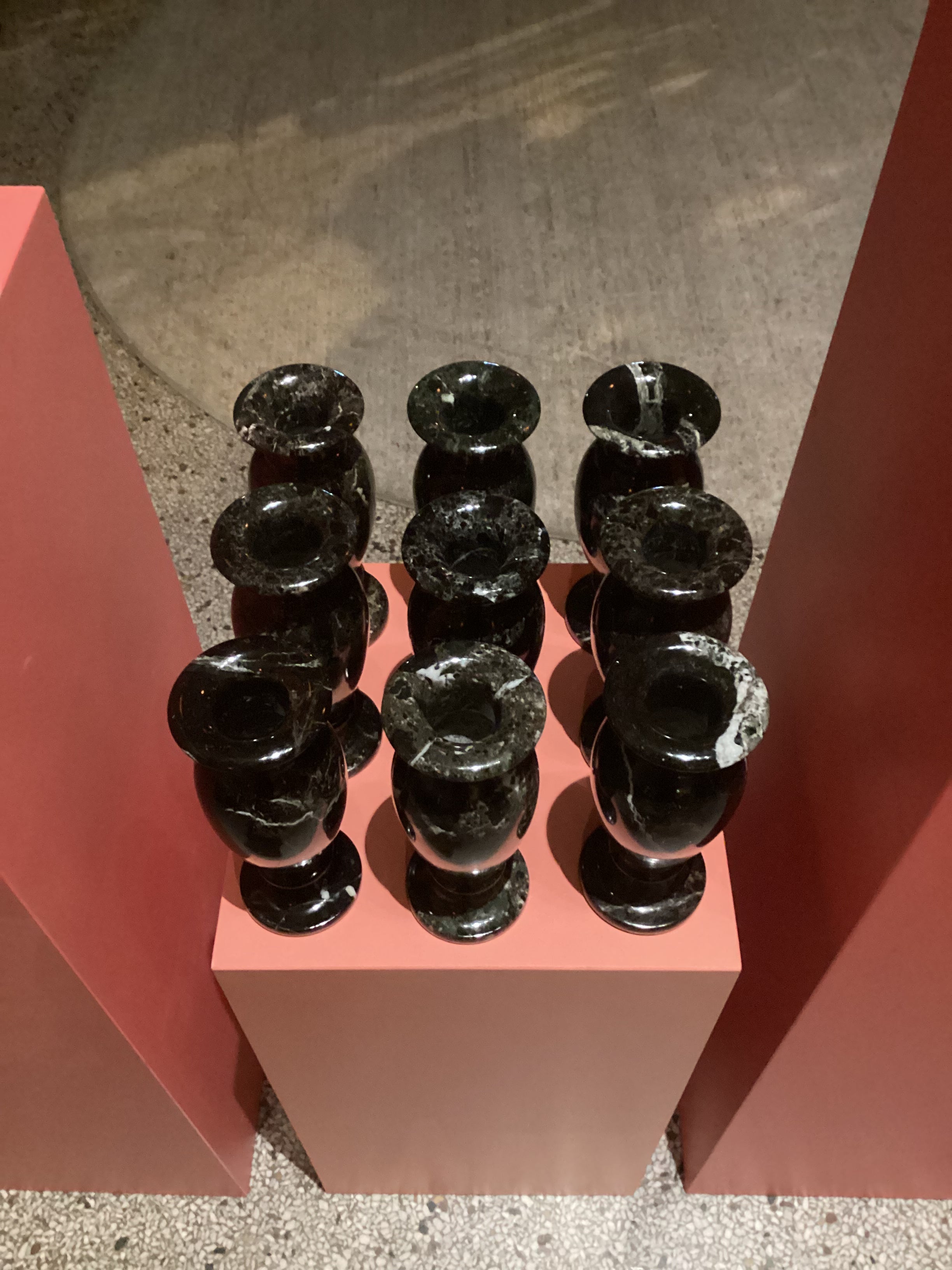 Black Marble Vase, Small