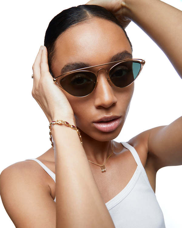 VADA JULIA YELLOW GOLD Sunglasses