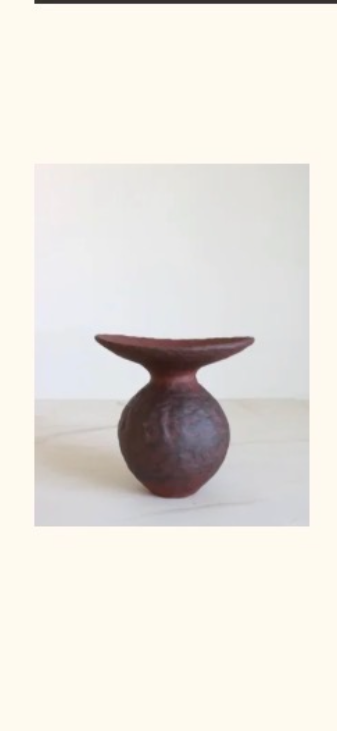 Giselle Hicks Brown Stoneware with Oval Funnel