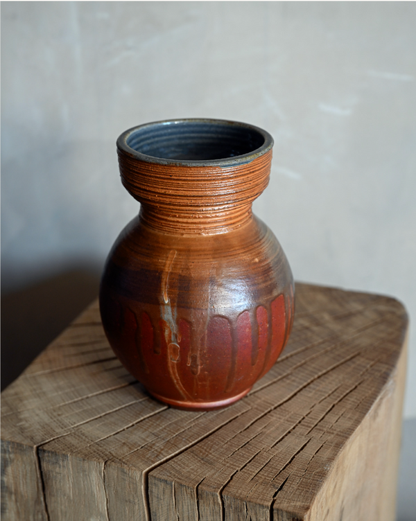 Bury Me West - #3 - One of a kind red stoneware vase — handmade ceramic | Twelve Thirty Four