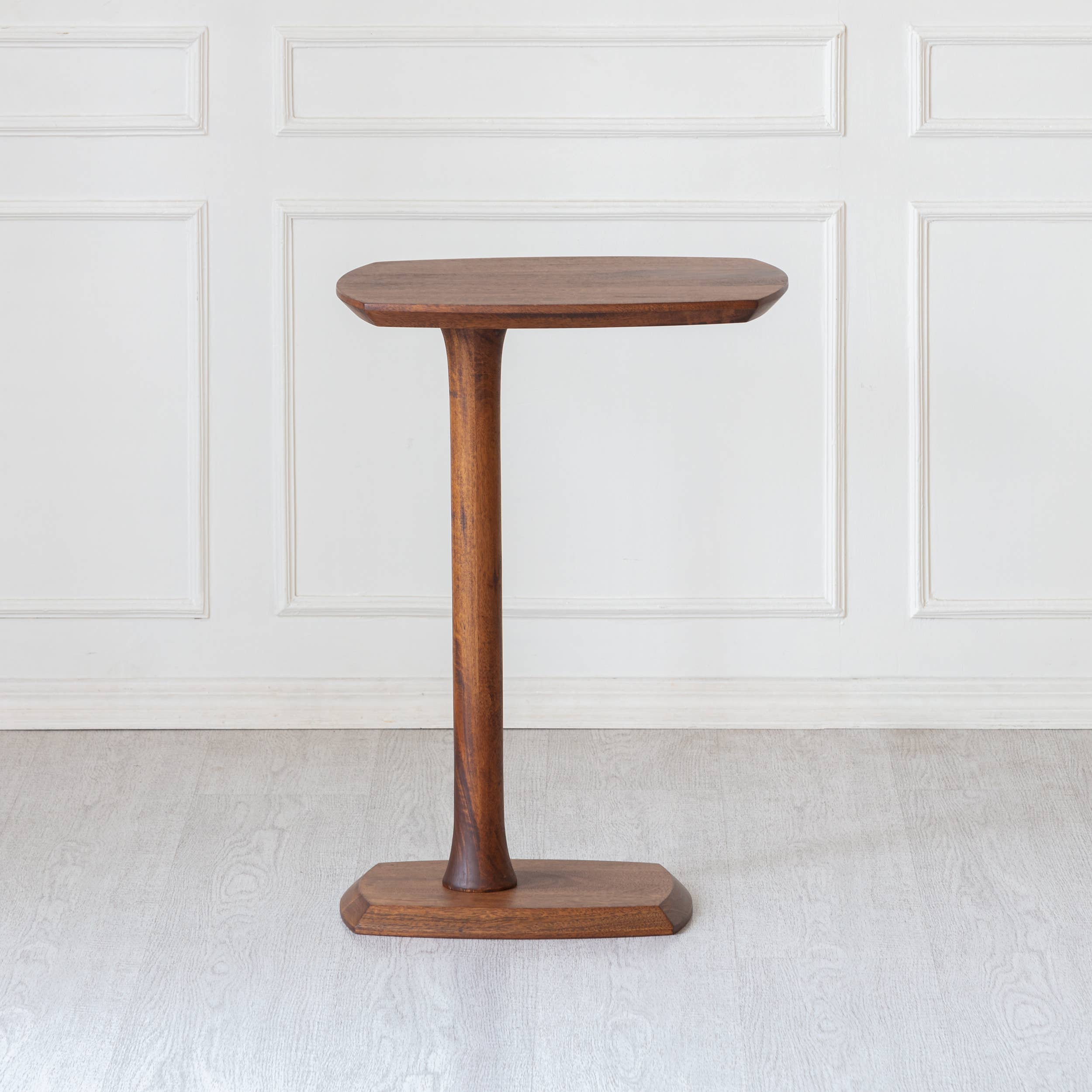 Ellis Solid Wood C Shaped Sofa Side End Table | Twelve Thirty Four