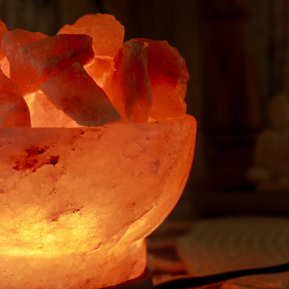 Himalayan Salt Bowl of Fire Lamp