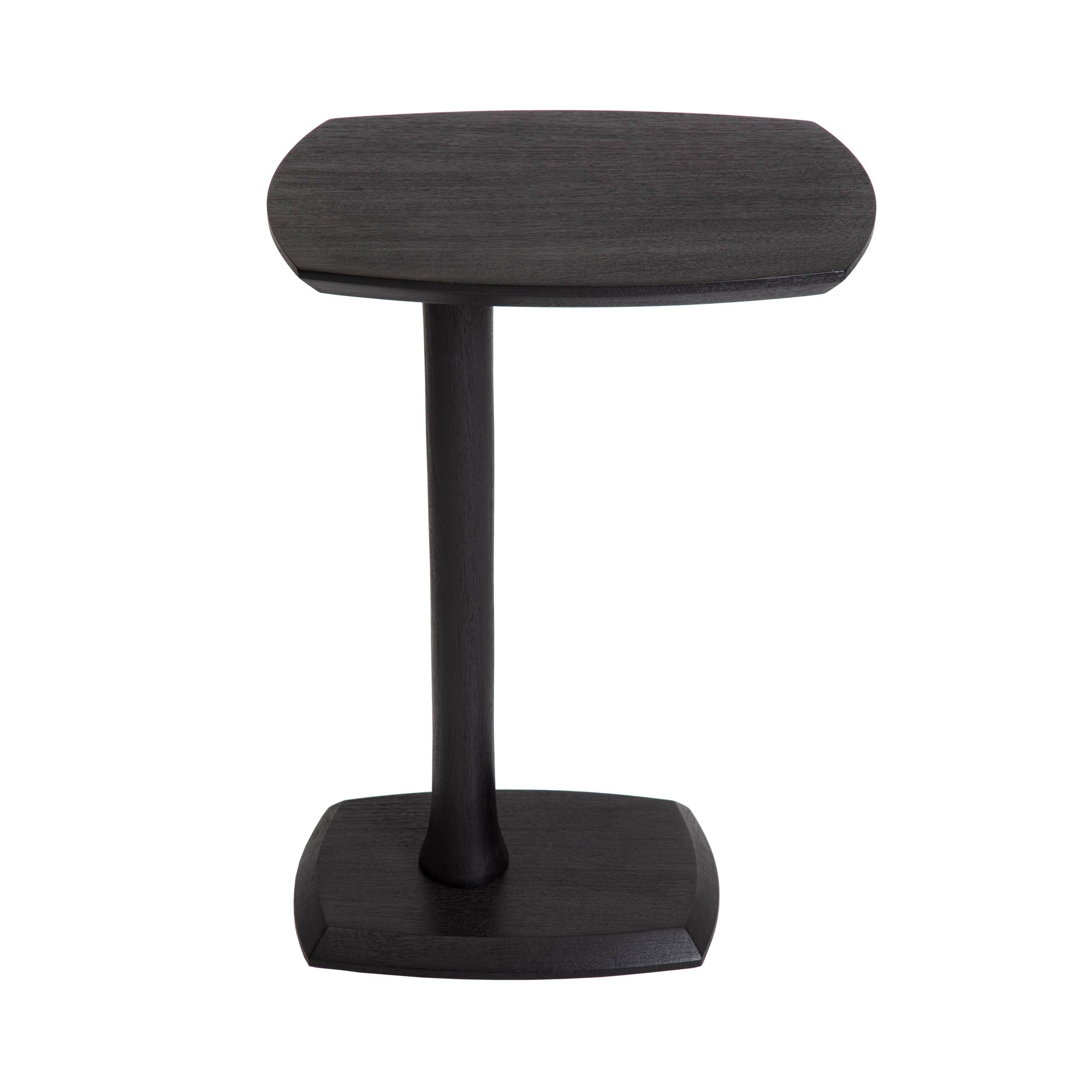 Ellis Solid Wood C Shaped Sofa Side End Table | Twelve Thirty Four