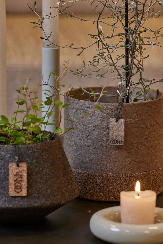 Wood'z Edge pot, Taupe | Twelve Thirty Four