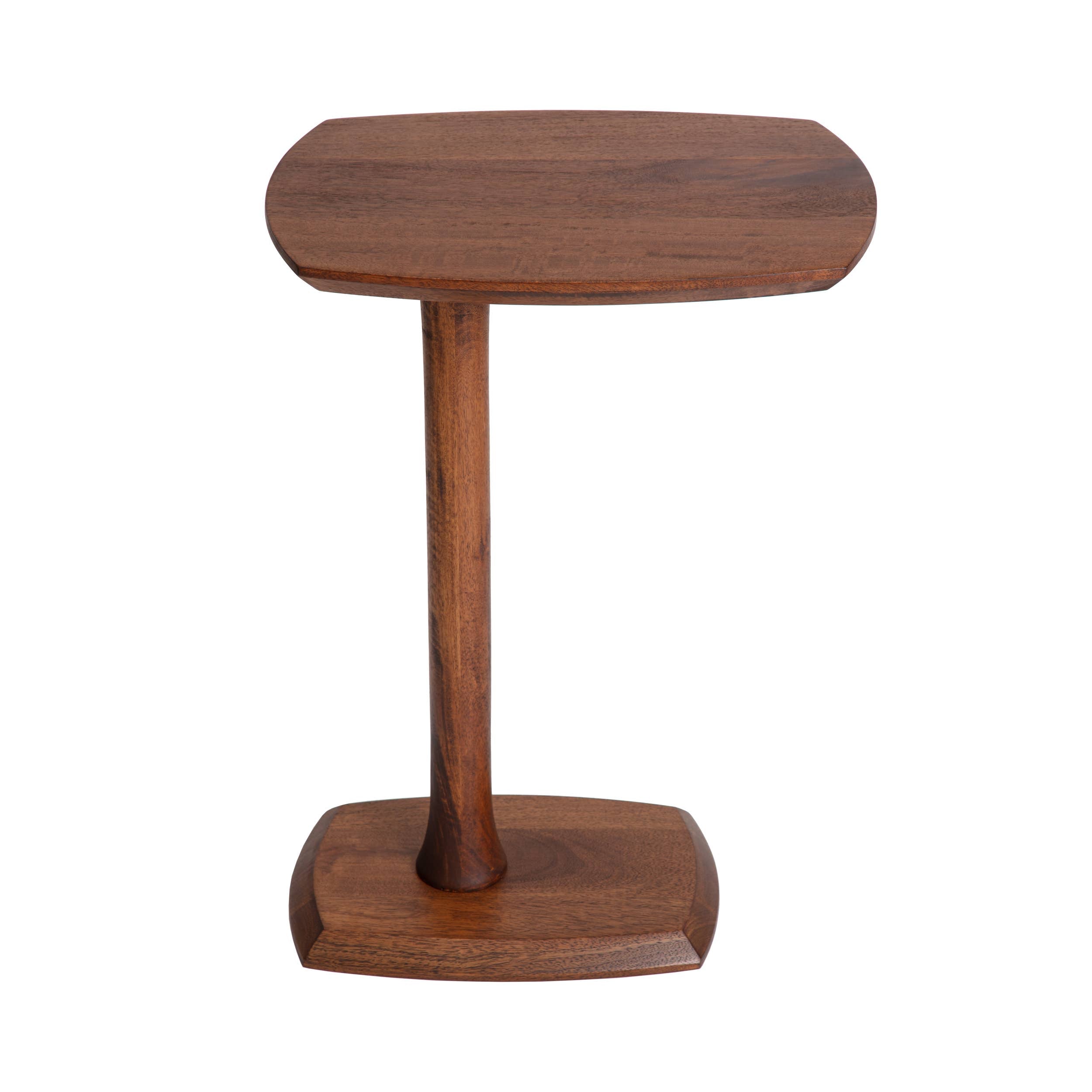 Ellis Solid Wood C Shaped Sofa Side End Table | Twelve Thirty Four