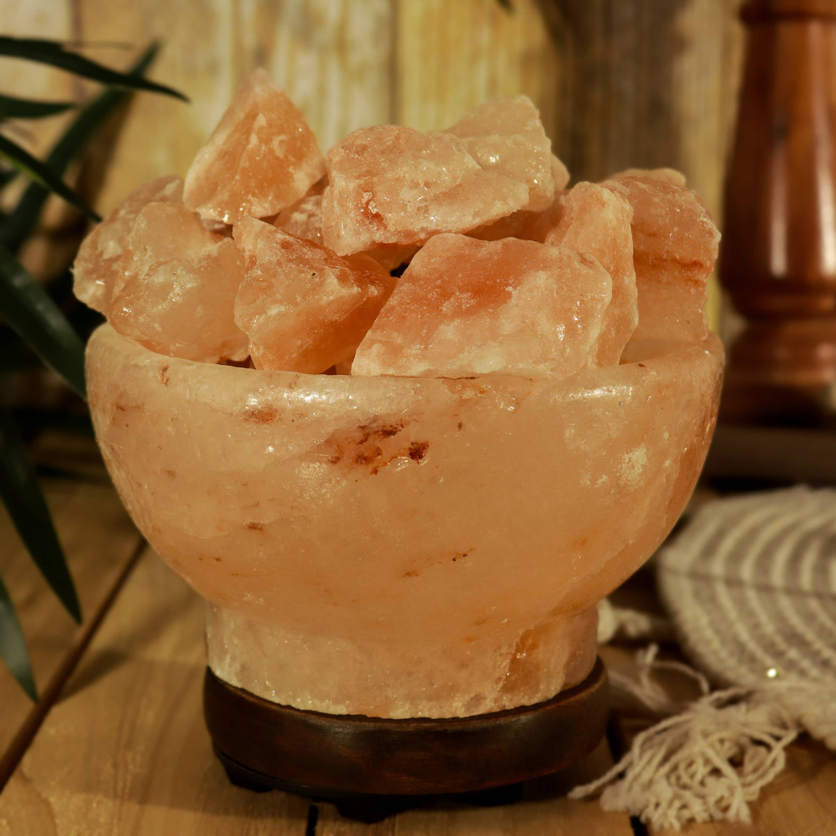 Himalayan Salt Bowl of Fire Lamp