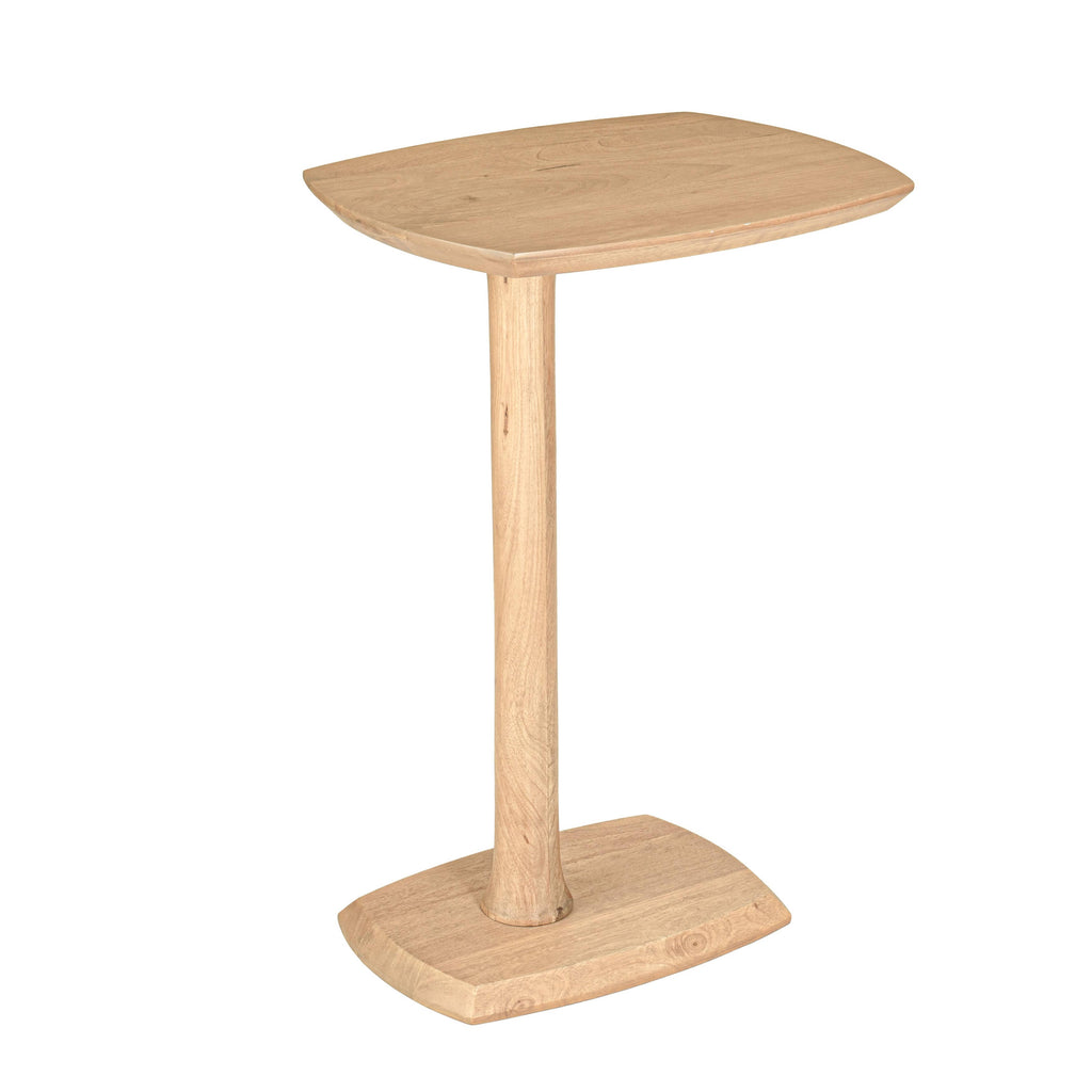 Ellis Solid Wood C Shaped Sofa Side End Table | Twelve Thirty Four