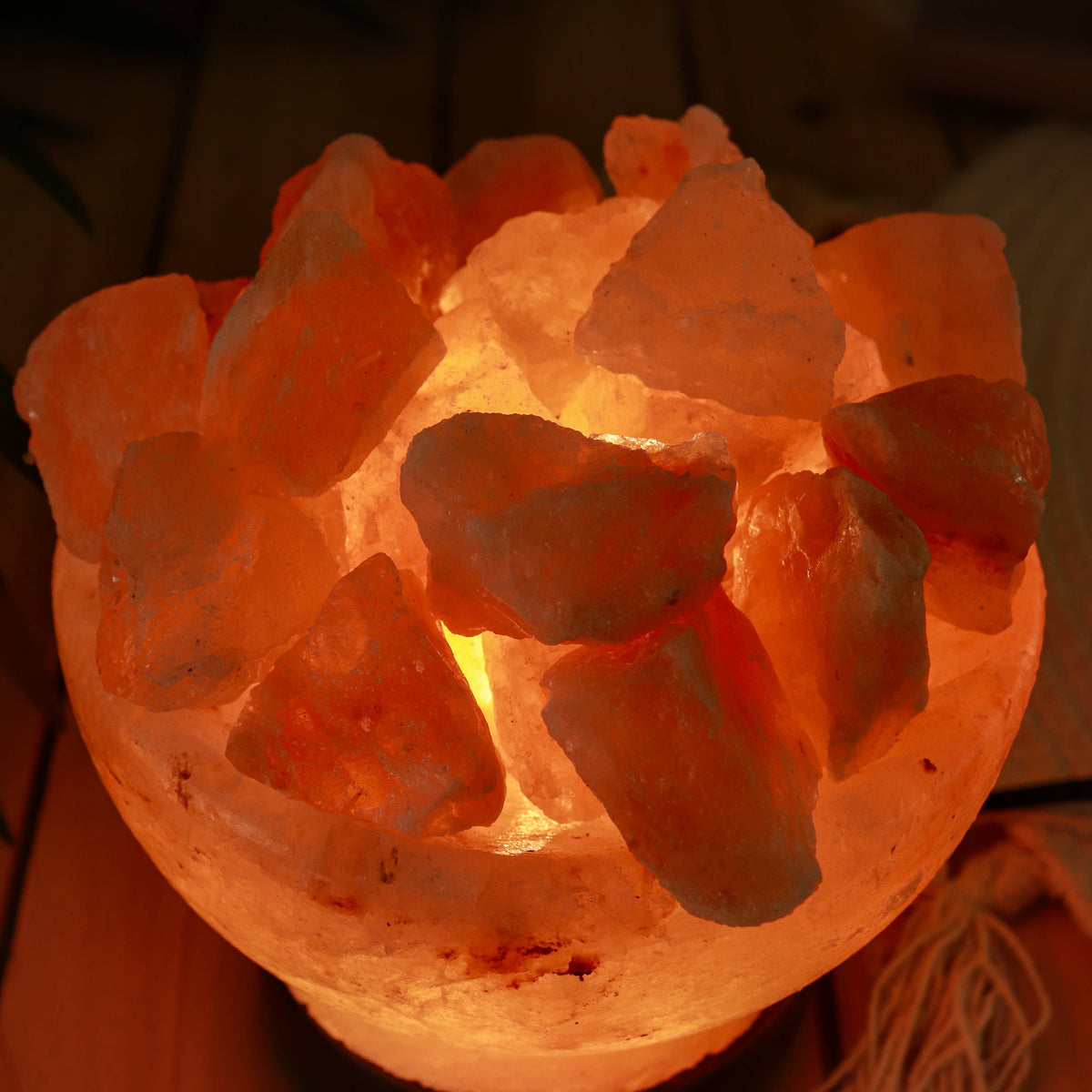 Himalayan Salt Bowl of Fire Lamp