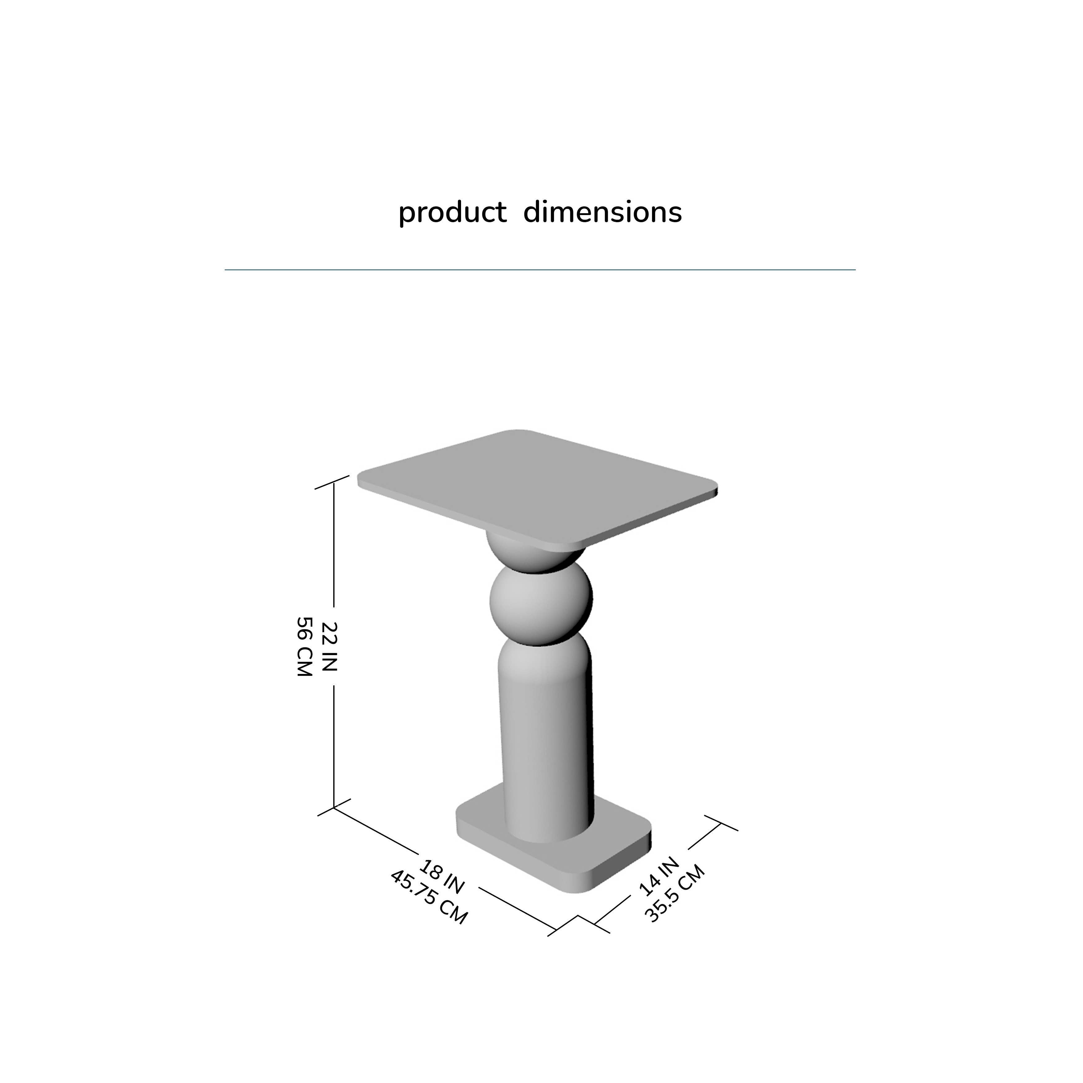 Vita Sculptural Solid Wood Accent End Table | Twelve Thirty Four