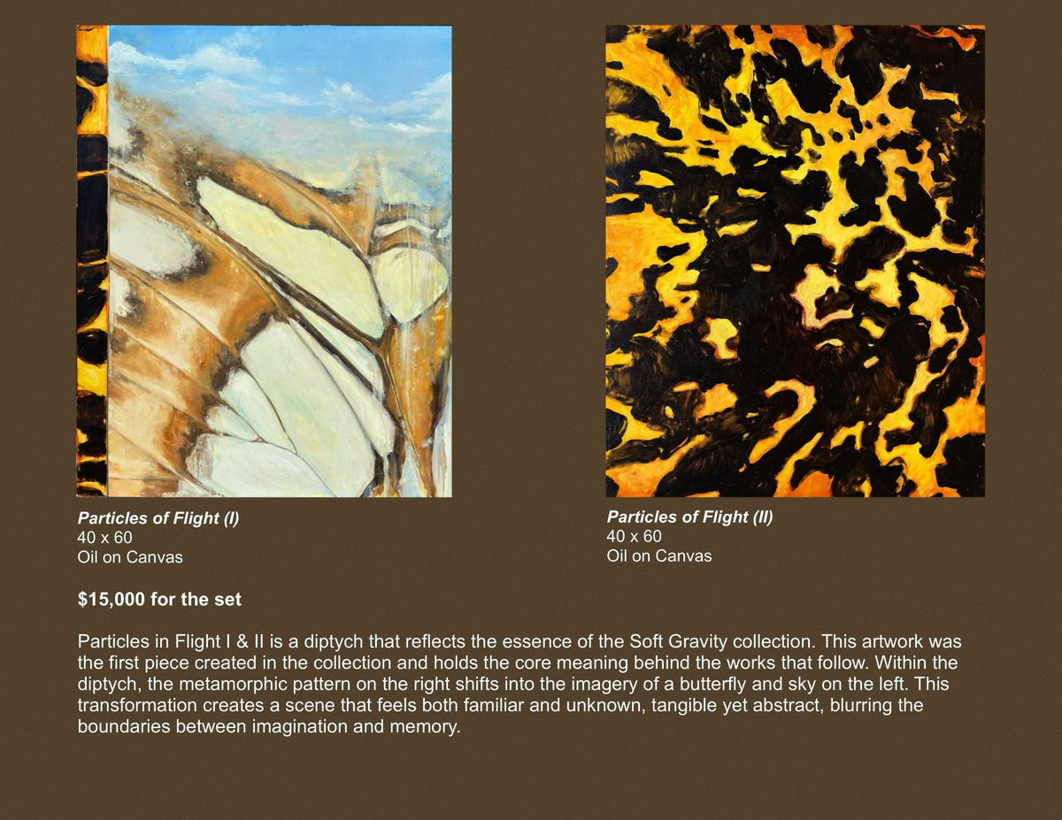 Particles of Flight I and II (Diptych) by Zarina Karapetyan, catalogue page